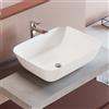 LIBEROSHOPPING Lavabo da appoggio ovale 49x40 cm in ceramica bianco lucido - LIBEROSHOPPING