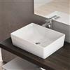 LIBEROSHOPPING Lavabo rettangolare da appoggio 48x37 cm in ceramica bianco lucido - LIBEROSHOPPING