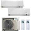 DAIKIN CONDIZIONATORE DAIKIN PERFERA ALL SEASONS DUAL SPLIT 5000+7000 BTU INVERTER 2MXM50 A+++ WIFI