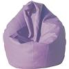 Talamo Italia Dmora Pouf Poltrona A Sacco, Rivestimento In Cotone, 60 x 50 x 80 cm