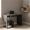 Dmora Scrivania Massimo 50x100x78h cm Grigio Ardesia 2 Ripiani Modulabile, Supporto pc Made in Italy