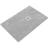 SANYCCES Piatto doccia SANYCCES in resina STRATO Lithos Grey grigio L 100 x L 140 x H 2.7 cm effetto pietra