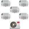 TCL Climatizzatore Inverter Penta Split a Cassetta 9+9+9+9+9 con MT4250 Wi-Fi R-32 Classe A++ ,