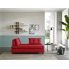 EvergreenWeb DIVANO LETTO 2 POSTI COOPER Rosso Legno