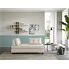 EvergreenWeb DIVANO LETTO 2 POSTI COOPER Bianco crema Legno