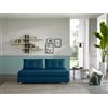 EvergreenWeb DIVANO LETTO 2 POSTI COOPER Blu Acciao