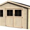 DECOR ET JARDIN Casetta da giardino DECOR ET JARDIN Boreal in legno con porta doppio battente, superficie interna 8.28 m² e spessore parete 28 mm