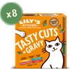 Lily's Kitchen Tasty Cuts in Gravy Cibo Umido per Gatti - Multipack 8x85 gr (Pollo - Pollo e Salmone - Manzo - Pesce)