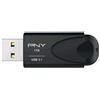 PNY ATTACHE 4 FLASH DRIVE CHIAVETTA USB 1.000 GB USB 3.1 VELOCITA DI LETTURA 80 MB/S VELOCITA DI SCRITTURA 20 MB/S NERO