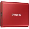 SAMSUNG T7 SSD 500GB ESTERNO USB 3.2 ROSSO