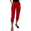 Crazy Fashion Ladies Capri Pantaloni a Tre Quarti Morbidi a 3/4 da Donna Pullover Corto Elasticizzato Pantaloncini in Vita Elasticizzati Plus Size Pantaloni Estivi da donnaEUR (Royal Blue, 12)