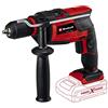 Einhell Trapano a percussione a batteria TC-ID 18 Li-Solo Power X-Change (ioni di litio, mandrino autoserrante da 13 mm, sistema elettronico di regolazione dei giri, senza batteria e caricabatteria)