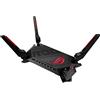 ASUS ROG Rapture GT-AX6000 Dual-Band WiFi 6 Router da gioco estensibile, doppie porte 2.5G, accelerazione di gioco a tre livelli, modalità di gioco mobile, Aura RGB, sicurezza di rete senza