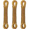 Relaxdays Filo Stendibiancheria per Esterno e Interno, Set 3, 20 m, Cavo Stendi Panni Biancheria, Acciaio e PVC, Giallo