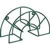 Relaxdays Portatubo da Parete, in Acciaio, per Tubi Giardino Fino a 45 m e Attacco 5/8, HLP 19 x 30,5 x 13,5 cm, Verde