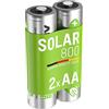 ANSMANN MaxE Solar Migno AA Tipo 800mAh Batteria Ricaricabile ad Alta Capacità 2x Mignon AA HR6