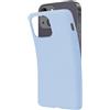 SBS Cover per iPhone 13 Mini Azzurro Cement Pantone 2127 C, Custodia Morbida e Flessibile Antigraffio, Cover Sottile e Comoda da Tenere in Tasca, Custodia Compatibile con Ricarica Wireless