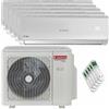 Ariston Condizionatore Ariston ALYS R32 penta split 9000+9000+12000+12000+18000 BTU inverter A++ unità esterna 12.4 kW codice prodotto 3381263/3381251_2/3381252_2/3381253_1