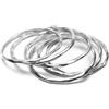 Vestopazzo AL00028 - Set di 6 bracciali rigidi Torchon, in Alluminio Riciclato