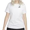 Nike SW Club T-Shirt, Nero, XS Donna