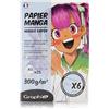 GRAPH'IT Blocco Manga da 25 fogli 300 g extra bianco speciale pennarello per alcool, 1 lato incollato, carta resistente per inchiostro alcool, 6 modelli di tavole manga su livelli inclusi, formato A5