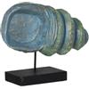 BigBuy Home Statuetta decorativa blu marrone verde lumaca 38 x 20 x 33 cm