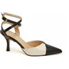 Vegan Shoes Italy VSI NIVE deocolletè vegan bicolor nero bianco slingback eleganti Made in Italy
