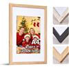 HOUSE DAY Set di 1 cornici portafoto in legno, formato A4, 21 x 30 cm, cornice in plexiglas, poster moderno, poster in MDF (naturale)