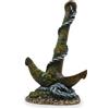 Amtra Deko Ancora Affondata - Decorazione in resina atossica per Acquari, Accessorio ornamentale subacqueo, Decorativo rifugio nascondiglio, Dipinto a mano, Dimensione 11,2 * 8,5 * 18 cm