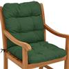 Beautissu Cuscino per sedie da Giardino Flair NL 100x50x8cm - Comoda e soffice Imbottitura - Morbido Cuscino per Interni ed Esterni - Ideale Anche per spiaggine - Verde Scuro