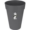 elho Loft Urban Round High 35 - Vaso da Fiori per Esterni, 100% plastica Riciclata, Ø 33,5 x 45,3 cm, Nero/Antracite