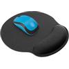 Mata1 Tappetino per mouse (nero), supporto per il polso ergonomico con imbottitura morbida, tappetino per mouse adatto ai viaggi con morbido cuscino in memory foam in gel