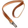 ELBERCRAFT® Portachiavi in pelle pura senza logo cordino, Cordino Marrone, 50