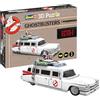 Revell Puzzle 3D 00222 Ghostbusters Ecto-1, 120 pezzi, altamente dettagliato, 33 cm di lunghezza, divertente e facile da costruire, bianco