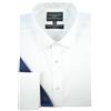 COLLAR AND CUFFS LONDON Ultimate NonIron 100% puro cotone Premium Vestibilità garantita Tessuto twill Slim Fit Doppio polsino o singolo Manica lunga Camicia da uomo bianca Modello