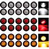 Biqing 30PCS Rotonde LED Luci di Posizione Laterali, Universal 12V-24V 3/4 LED Indicatori Laterali Luci di Posizione o d'ingombro per la Parte Frontale per Rimorchi/Camper/Camion/Barca(Rosso+Ambra+Banco)
