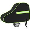 URAQT Copertura per gancio di traino, copertura universale impermeabile per gancio di traino con cinghia, protezione per rimorchio con striscia riflettente, adatta per camper e roulotte (nero/verde)