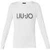 Liu Jo Jeans T shirt donna Liu Jo a manica lunga logo e strass bianco E24LJ45 5F3143 J5360 XL