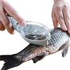 UV STYLISH Scaglie di pesce - disincrostante, raschietto in plastica, pelapatate per la pelle di pesce, scalatore per pesci, con copertura trasparente per cucina, ristorante (blu)