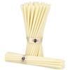 Danilovo - Candele in Cera d'Api, 50 Pezzi, Colore Bianco, Candele Decorative per Preghiera, per Rituali, Decorazione o Candele di Compleanno, 18,5 cm x 0,61 cm