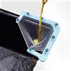 Wagoodter Filtro a rete per lavello multiuso, filtro per lavello triangolare pieghevole con sacchetto filtro, filtro di scarico per lavello ad angolo per lavello della cucina (1 supporto+100 sacchetti filtro)