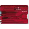 Victorinox, Swiss Card Nailcare, Coltello Multiuso Svizzero, Carta di Credito, Tascabile, Originale, 13 Funzioni, Cacciavite 5 mm, Forbici, Glass Lima per unghie