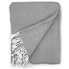Cardenal Textil Foulard, Plaid per Letto, Copriletto, copridivano, Multiuso, Cotone Poliestere, Grigio, 130 x 180 cm