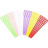 Ziranee Aghi da Cucito in Plastica,50 PCS Aghi da Lana Aghi per Tessere Aghi da Tappezzeria Aghi per Ricami per Occhi Grandi Aghi da Filato per Cucito Kit da Ricamo per Cucito per Principianti Bambini