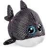NICI-Oktopus Glubschis Originale squalo Peluche Ferris 15 cm - Pupazzi di Creature Marine Bambine, Animale Giocattolo con Grandi Occhi Luccicanti per Il Gioco e Le Coccole, Colore Nero/Argento, 46965