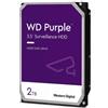 Western Digital Hard Disk Wd Purple Wd23purz - 2tb (2000gb) - Sata3 / 600 - 5400 Rpm - Buffer 64 Mb Cache - Ideali Per Videosorveglianza