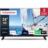 Thomson Smart TV 24" HD LCD Sistema Google TV DVBT2/C/S2 Classe E Nero 24HG2S14C