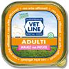 Vetline Vet Line Umido Adulti Maiale e Patate per Cani Adulti Monoproteico VetLine, 150-gr