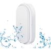 ANWIO Applique da Parete per Esterni Plafoniera LED Impermeabile Ovale 14W 980LM Luce Bianca Naturale 4000K Lampada LED da Parete per Esterni IP54 Resistente Ad Acqua e Polvere Pacco da 1 Unità