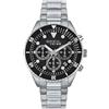 Breil Orologio UOMO OVERHAND quadrante MONO-COLORE NERO movimento CRONOGRAFO QUARZO e BRACCIALE ACCIAIO ARGENTO EW0713